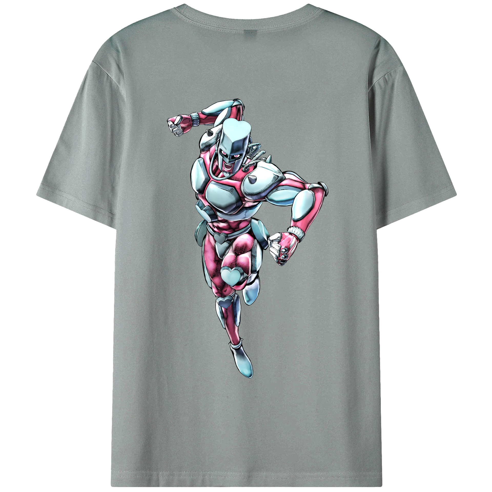 （画像用） ジョジョの奇妙な冒険 ひがしかた じょうすけ JoJo's Bizarre Adventure Higashikata Josuke 綿100％ メンズ半袖Tシャツ（バックプリント） 通気性